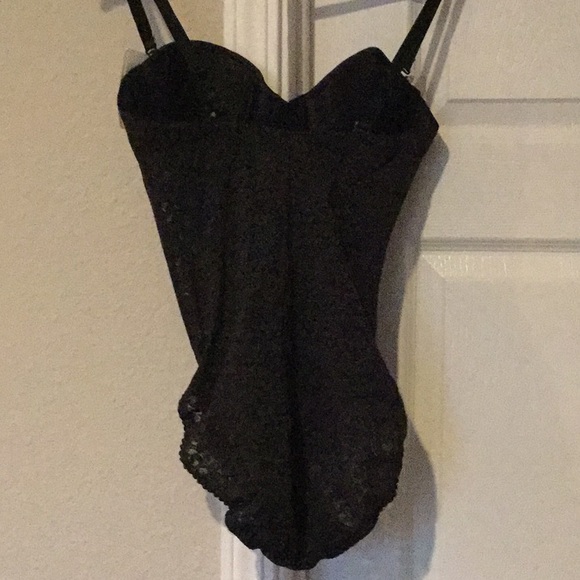 1piece blk lace34B intimate undergarment bodysuit - Picture 4 of 6
